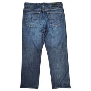 AG Adriano Goldschmied Jeans THE GRADUATE Mens 32X34 Blue Tailored Leg Denim 360